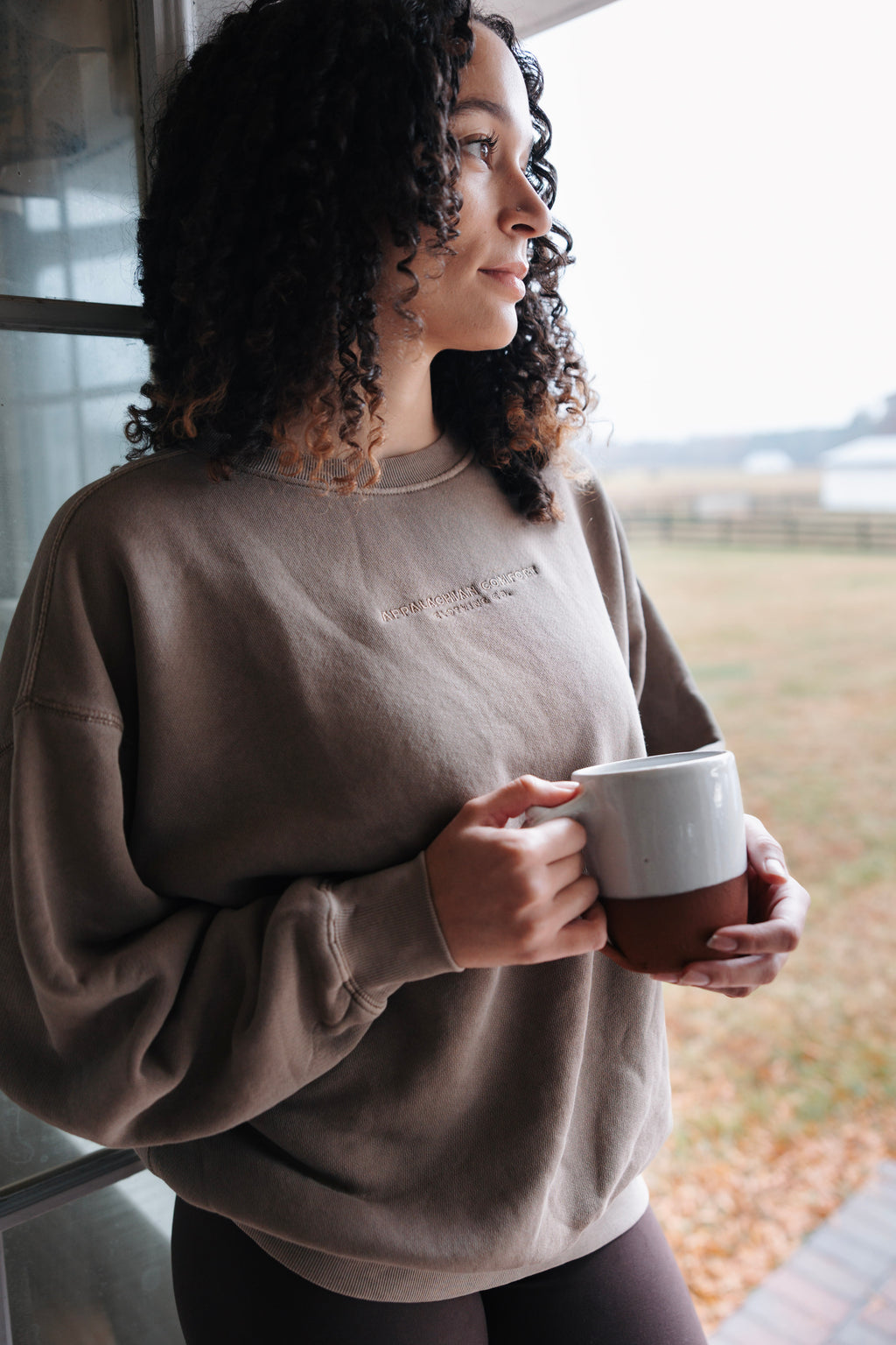 Oversized Core Crewneck - Vintage Brown