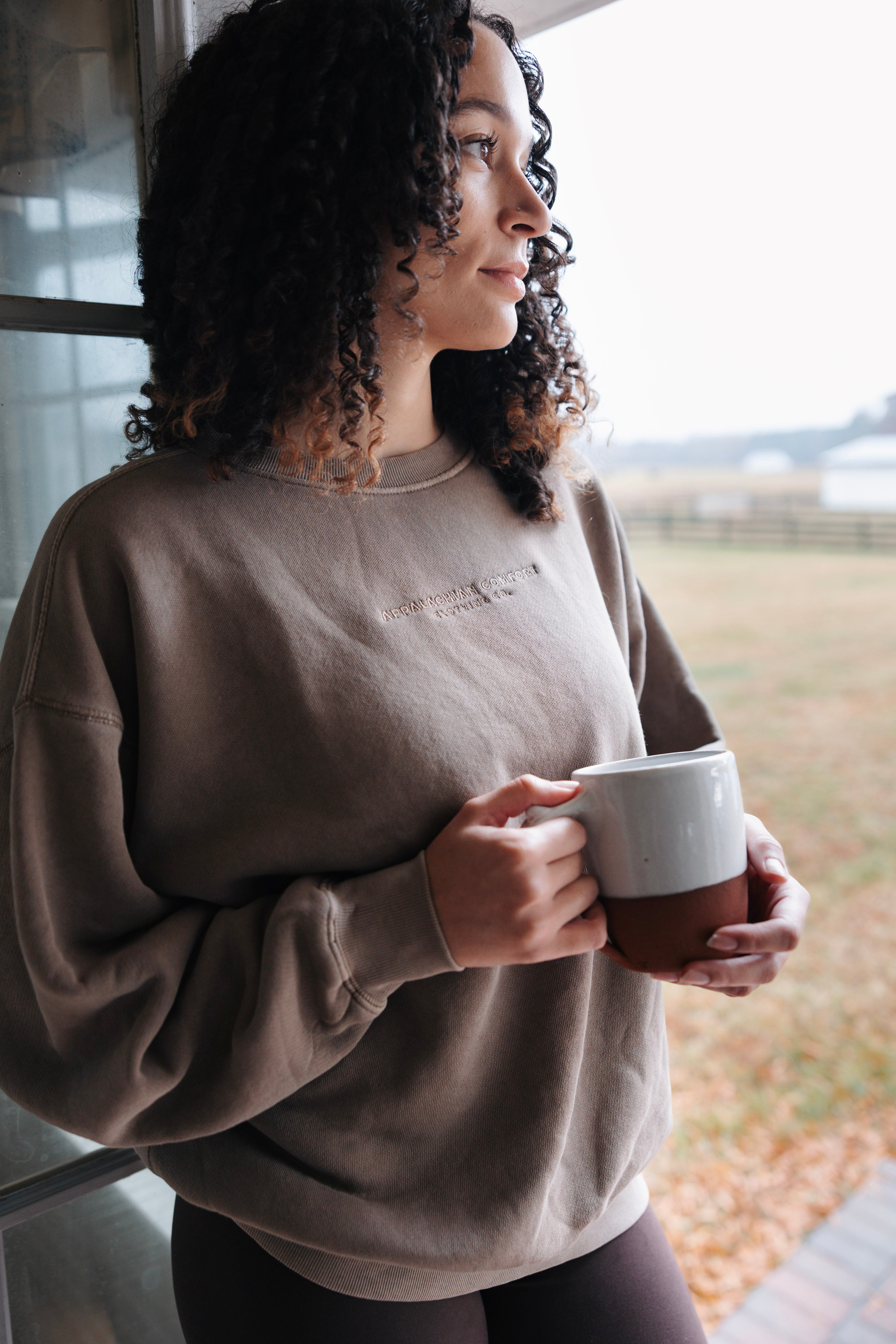 Oversized Core Crewneck - Vintage Brown