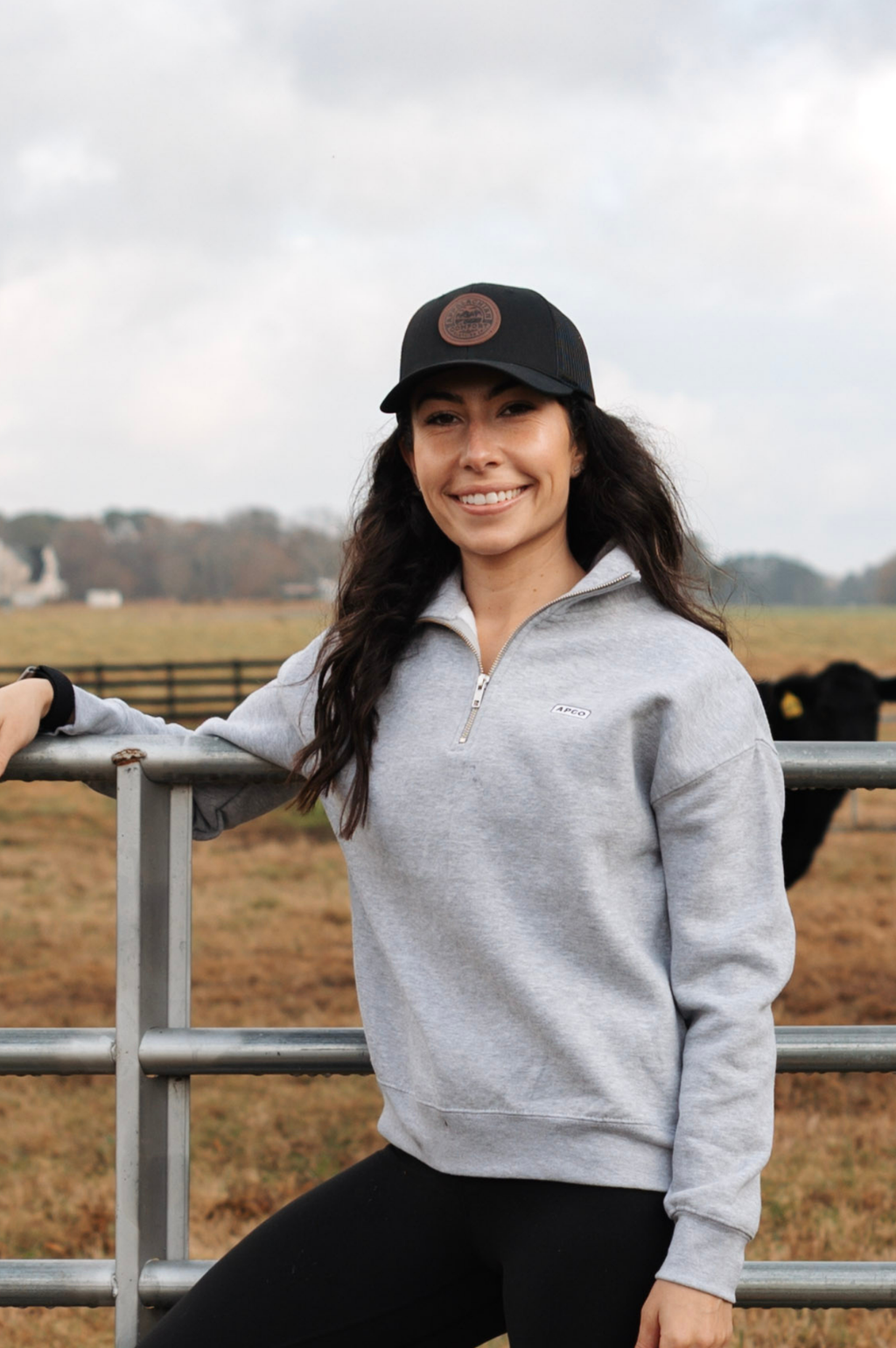 Blue Ridge Leather Patch Trucker - Black